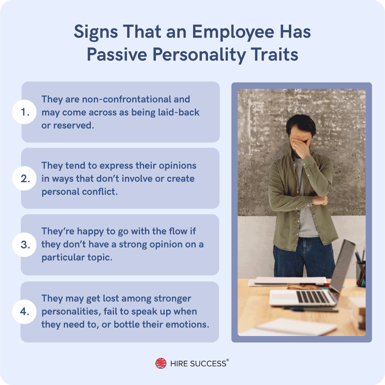 Passive Personality Traits in Employees